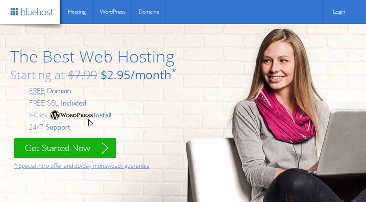 Hosting with Bluehost