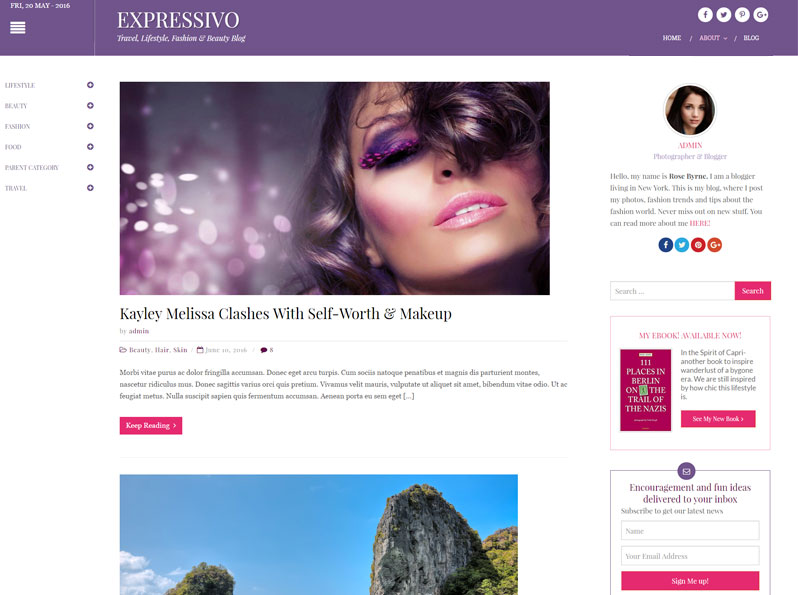 Free Expressivo WordPress Theme