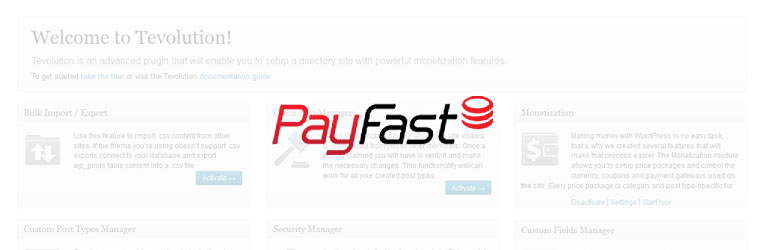 Payfast Paymet Gateway WordPress Plugin