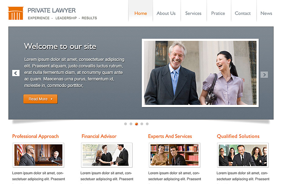 Private Lawyer Theme