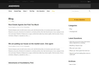 Answers WordPress Responsive Theme
