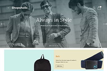 Shopoholic WooCommerce Theme - Home Page