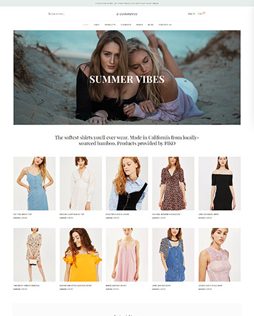 eCommerce theme homepage 4