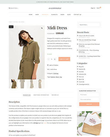 eCommerce template