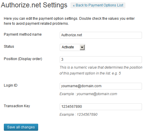 Payment Gateway Plugin For Tevolution