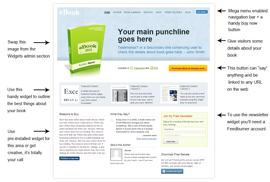 eBook Premium WordPress Theme