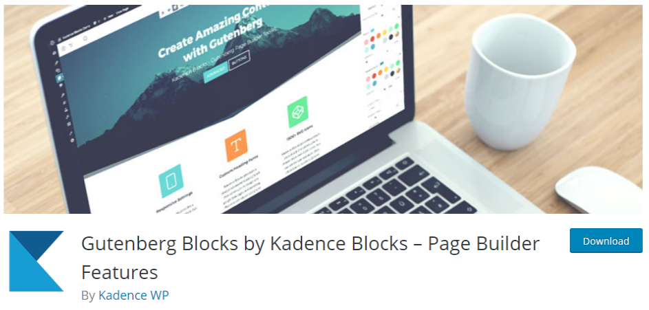 kadence blocks gutenberg plugin