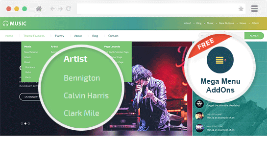 Bands and Musicians WordPress Theme
