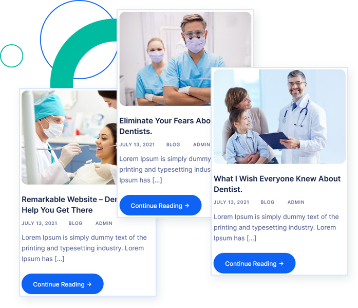 eCommerce theme for dentists with multiple homepages