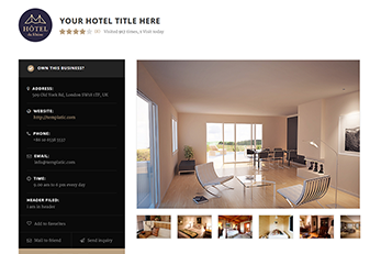 Splendor Hotels Directory Theme With Custom Fields