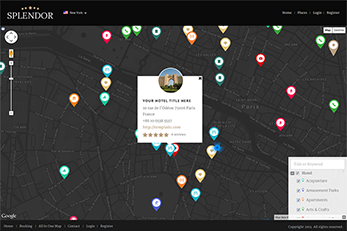 Hotel WordPress Theme With Maps