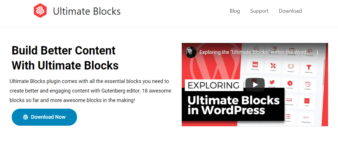 ultimate blocks for Gutenberg editor